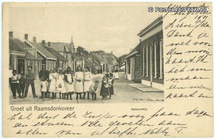 Raamsdonksveer, Groet uit. Keizersdijk ansichtkaart: Raamsdonksveer, Groet uit. Keizersdijk