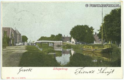 Schagerbrug, -- ansichtkaart: Schagerbrug, --