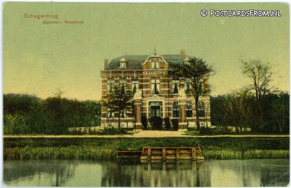 ansichtkaart: Schagerbrug, Algemeen Weeshuis