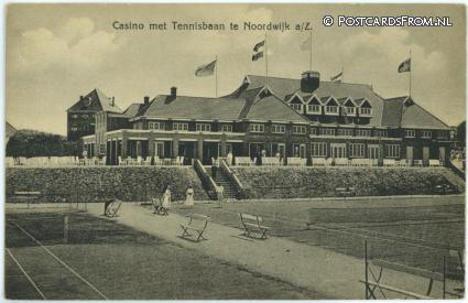 Noordwijk aan Zee, Casino met Tennisbaan ansichtkaart: Noordwijk aan Zee, Casino met Tennisbaan
