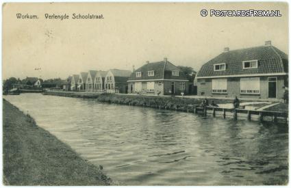 Workum, Verlengde Schoolstraat ansichtkaart: Workum, Verlengde Schoolstraat