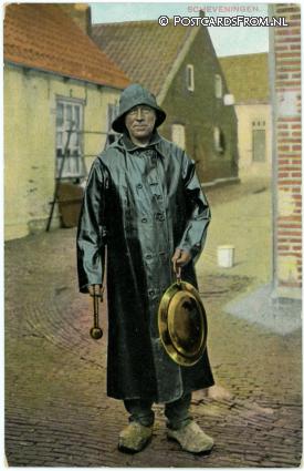 ansichtkaart: Scheveningen, De omroeper