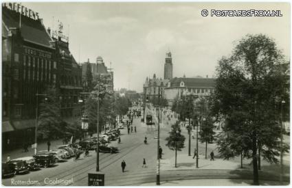 ansichtkaart: Rotterdam, Coolsingel