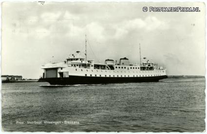 ansichtkaart: Vlissingen, Prov. Veerboot Vlissingen-Breskens