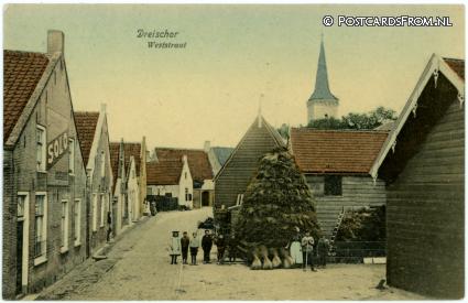 ansichtkaart: Dreischor, Weststraat