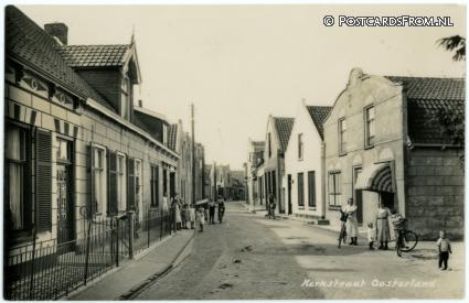 Oosterland ZL, Kerkstraat ansichtkaart: Oosterland ZL, Kerkstraat