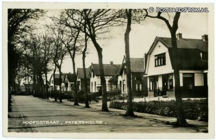 Paterswolde, Hoofdstraat ansichtkaart: Paterswolde, Hoofdstraat