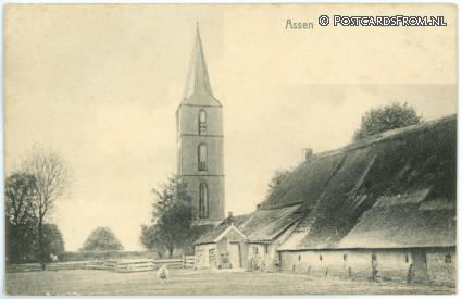 Rolde, Assen. Kerk te Rolde ansichtkaart: Rolde, Assen. Kerk te Rolde