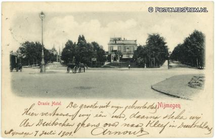 Nijmegen, Oranje Hotel ansichtkaart: Nijmegen, Oranje Hotel