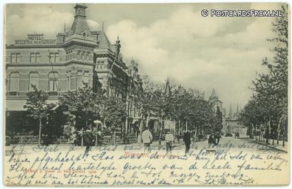 Nijmegen, Spoorstraat ansichtkaart: Nijmegen, Spoorstraat