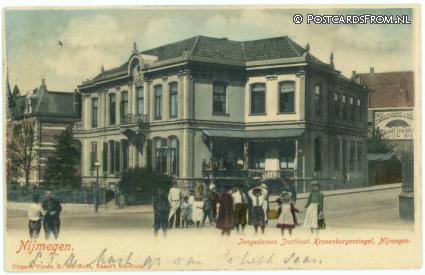Nijmegen, Jongedames Instituut Kronenburgersingel ansichtkaart: Nijmegen, Jongedames Instituut Kronenburgersingel