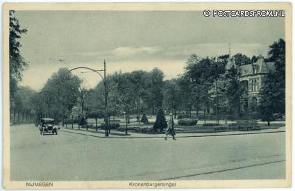 Nijmegen, Kronenburgersingel ansichtkaart: Nijmegen, Kronenburgersingel