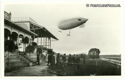 ansichtkaart: 's-Gravenhage, Erste fahrt Parseval Luftschiff 1911