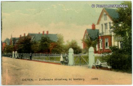 Dieren, Zutfensche straatweg bij Isselborg ansichtkaart: Dieren, Zutfensche straatweg bij Isselborg