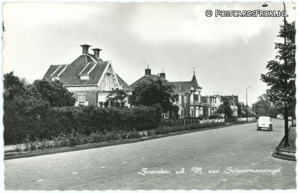 ansichtkaart: Franeker, A.M. van Schuurmansingel