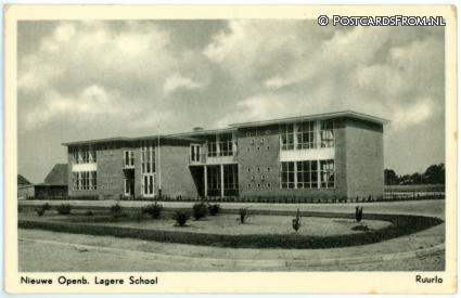 Ruurlo, Nieuwe Openb. Lagere School ansichtkaart: Ruurlo, Nieuwe Openb. Lagere School