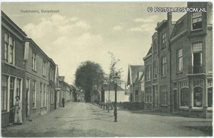ansichtkaart: Oudshoorn, Dorpstraat