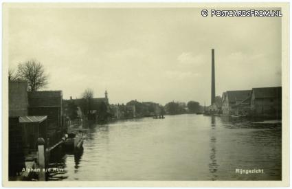 ansichtkaart: Alphen aan den Rijn, Rijngezicht