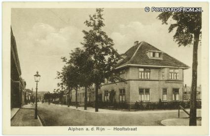 ansichtkaart: Alphen aan den Rijn, Hooftstraat