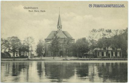 ansichtkaart: Oudshoorn, Ned. Herv. Kerk