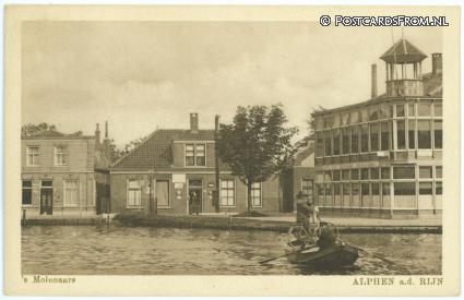ansichtkaart: Alphen aan den Rijn, 's Molenaars. Veer