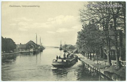 ansichtkaart: Oudshoorn, Heijmanswetering