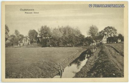 ansichtkaart: Oudshoorn, Nieuwe Sloot