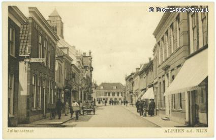 ansichtkaart: Alphen aan den Rijn, Julianastraat