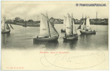 Stavoren, Haven en Sluisgezicht ansichtkaart: Stavoren, Haven en Sluisgezicht