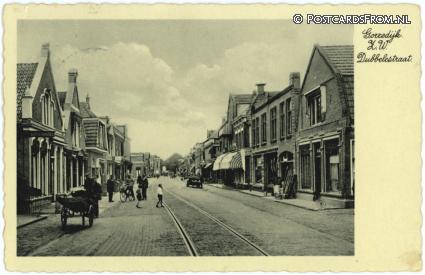 ansichtkaart: Gorredijk, Dubbelestraat