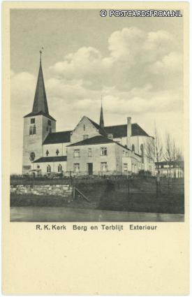 Berg en Terblijt, R.K. Kerk. Exterieur ansichtkaart: Berg en Terblijt, R.K. Kerk. Exterieur
