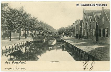 ansichtkaart: Oud-Beijerland, Grimhoek