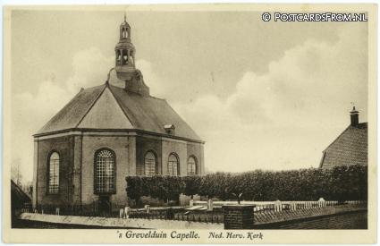 's-Grevelduin-Capelle, Ned. Herv. Kerk ansichtkaart: 's-Grevelduin-Capelle, Ned. Herv. Kerk