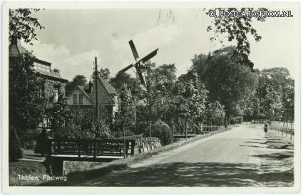 ansichtkaart: Tholen, Postweg