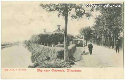 Winschoten, Weg naar Scheemda ansichtkaart: Winschoten, Weg naar Scheemda