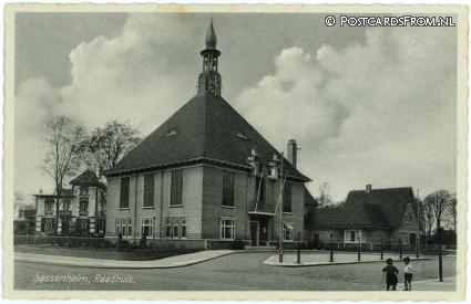 ansichtkaart: Sassenheim, Raadhuis