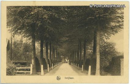 Huijbergen, Instituut Ste. Marie. Inrijlaan ansichtkaart: Huijbergen, Instituut Ste. Marie. Inrijlaan