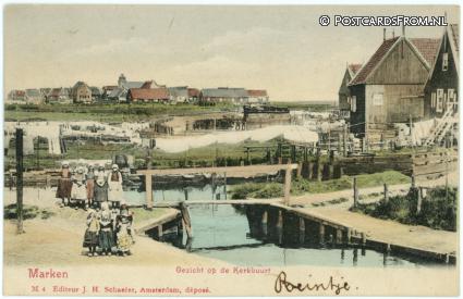 Marken, Gezicht op de Kerkbuurt ansichtkaart: Marken, Gezicht op de Kerkbuurt