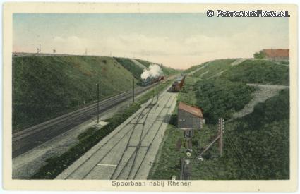 ansichtkaart: Rhenen, Spoorbaan