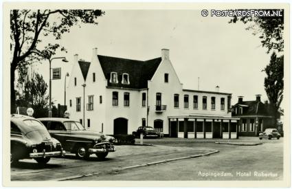 Appingedam, Hotel Robertus ansichtkaart: Appingedam, Hotel Robertus
