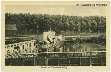 ansichtkaart: Sneek, Zweminrichting