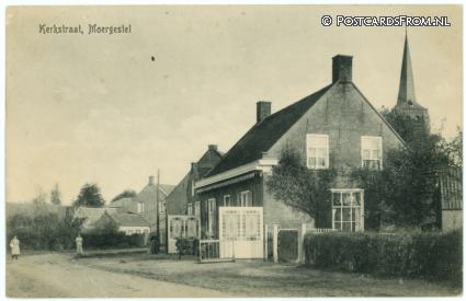 Moergestel, Kerkstraat ansichtkaart: Moergestel, Kerkstraat
