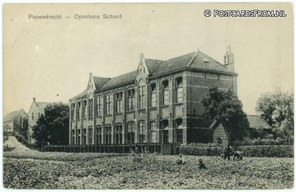Papendrecht, Openbare School ansichtkaart: Papendrecht, Openbare School