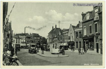 ansichtkaart: Maassluis, Markt