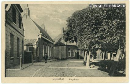 Dreischor, Ringstraat ansichtkaart: Dreischor, Ringstraat