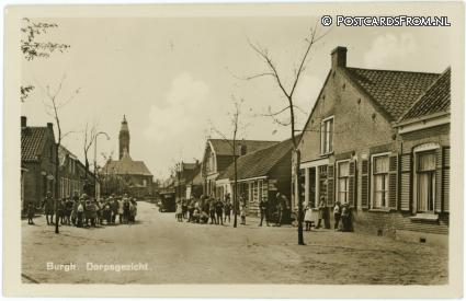 Burgh-Haamstede, Burgh. Dorpsgezicht ansichtkaart: Burgh-Haamstede, Burgh. Dorpsgezicht