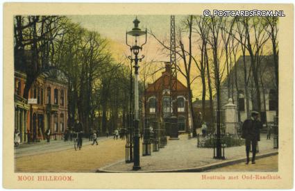 ansichtkaart: Hillegom, Houttuin met Oud-Raadhuis