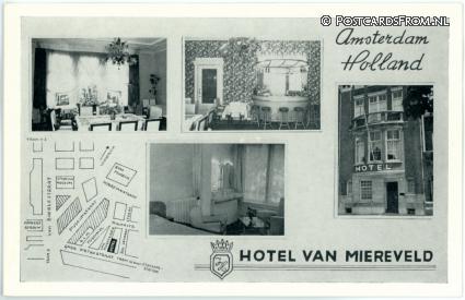 Amsterdam, Hotel van Miereveld ansichtkaart: Amsterdam, Hotel van Miereveld