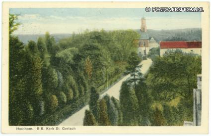 ansichtkaart: Houthem, St. Gerlach. R.K. Kerk