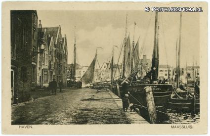 ansichtkaart: Maassluis, Haven
